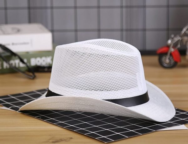 mesh cowboy hat