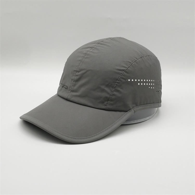 Budget Caps | Cobra-5-Panel 100% Polyester (FOR Sublimation) | Gray/Black | (Bulk)