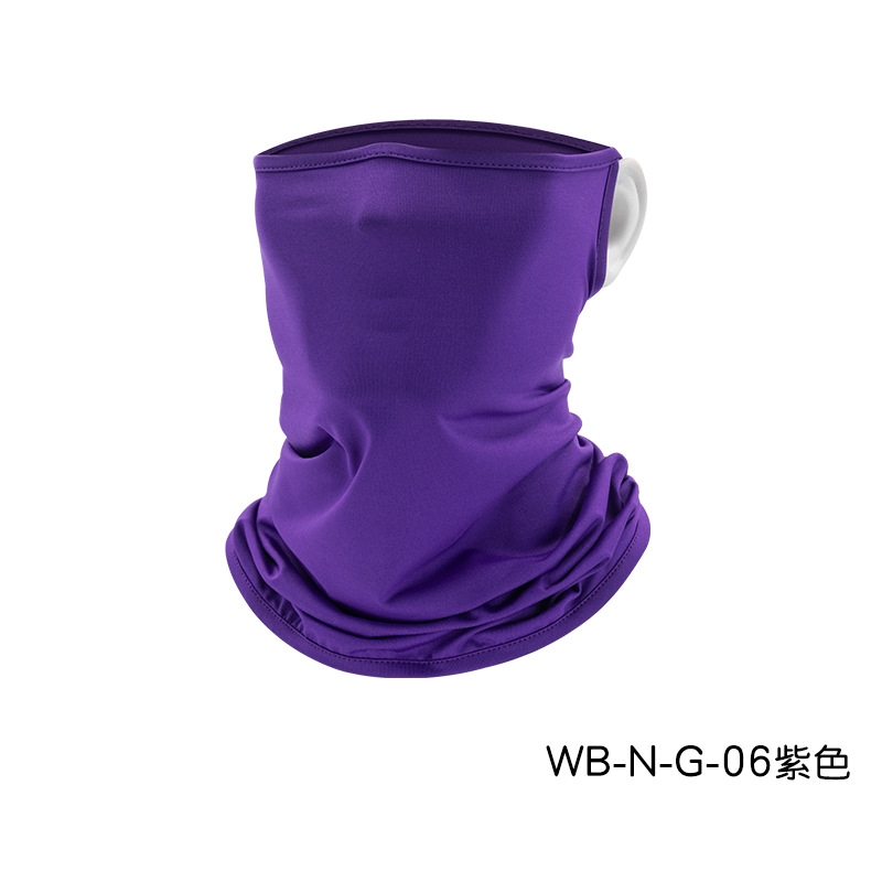 neck gaiter with ear loop hole