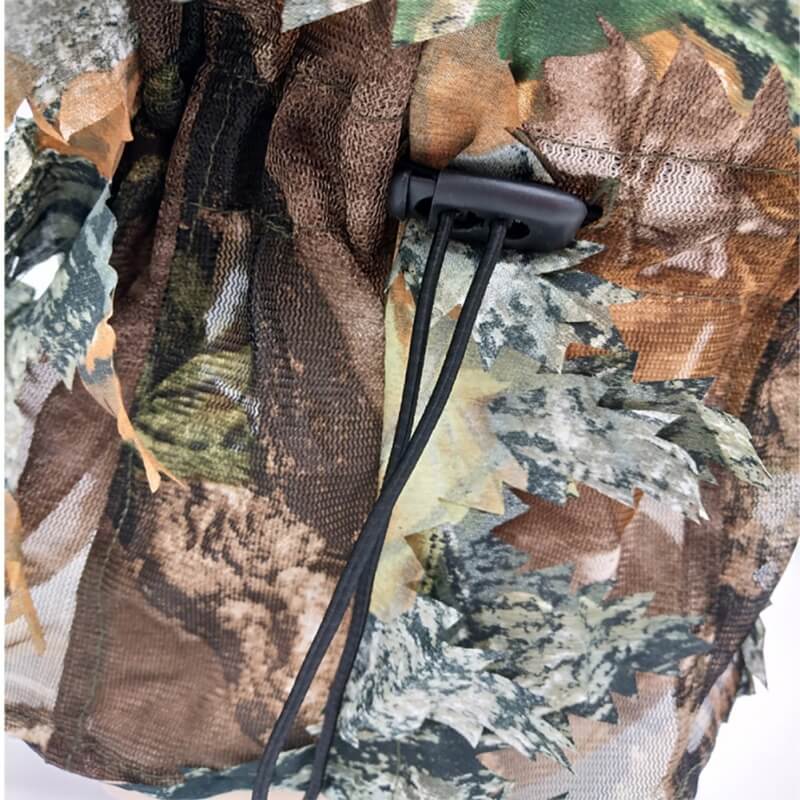 drawstring Wholesale Camouflage Mask 3D Leaf Headgear Military Tactical