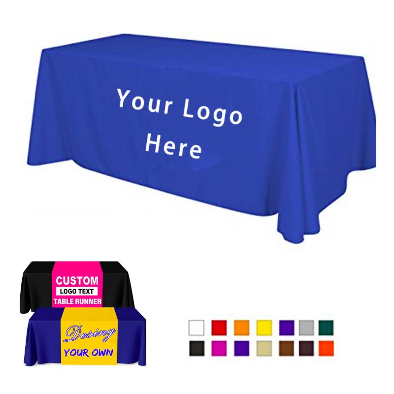 custom table cloths w: logo