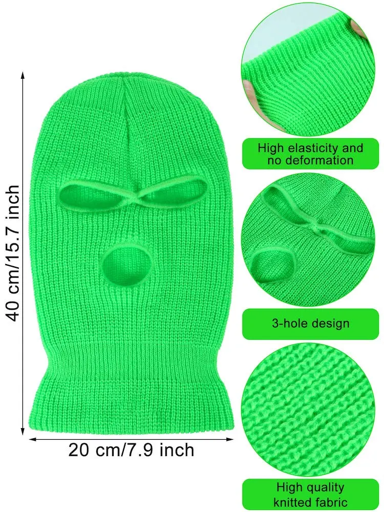 holes balaclava knitted custom logo full face ski distressed free pattern wholesale