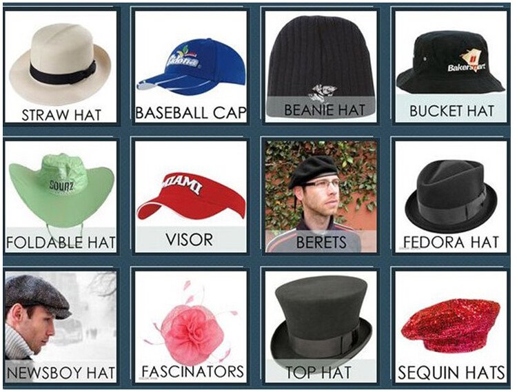 different types of military hats