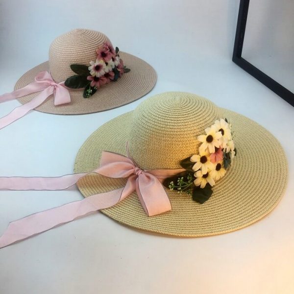 Custom straw beach hat sun UPF travel island - CNCAPS