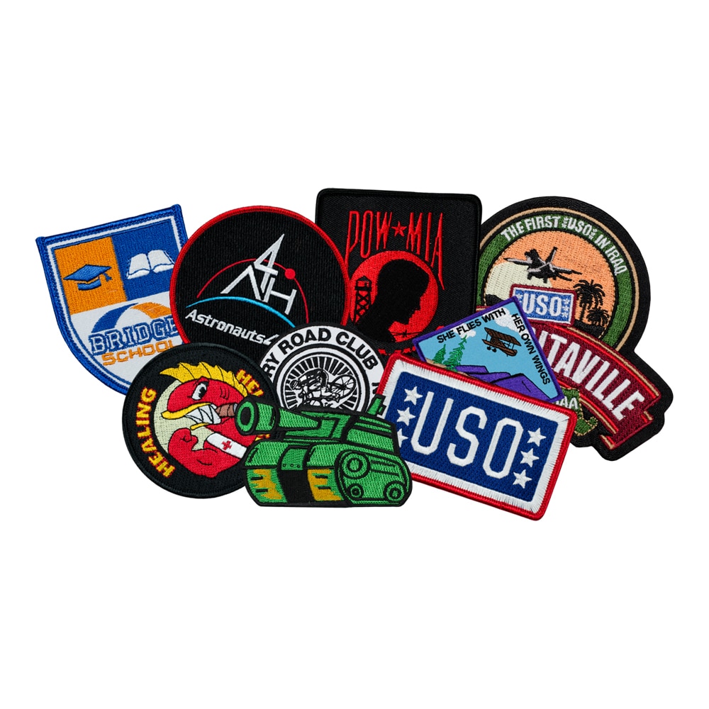 custom biker patches Personalized DIY Logo Military Badge Hook and Loop  Iron on PVC Woven Printed Rubber for Clothing Hats - CNCAPS