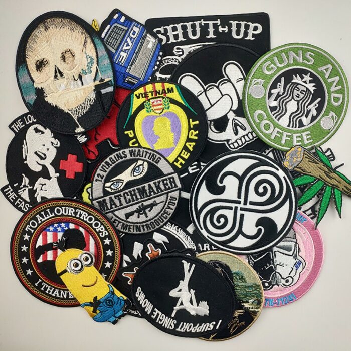 Custom Embroidered Patches Personalized Your Own Design Logo Stickers Woven  Sew Iron on Hook and Loop