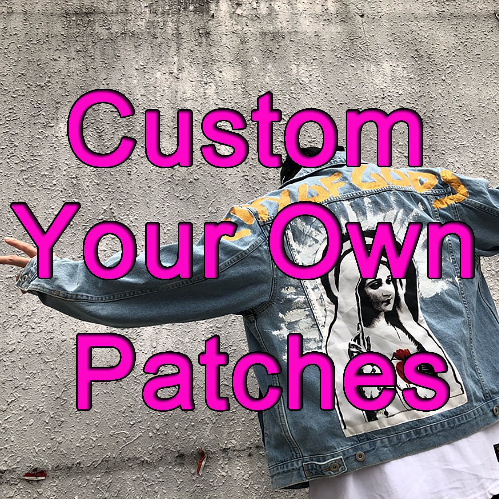 Custom Embroidered Patches Personalized Your Own Design Logo Stickers Woven  Sew Iron on Hook and Loop