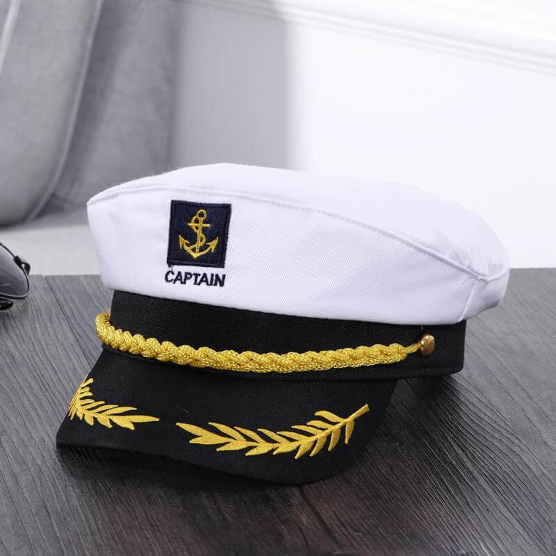 Men's Boat Admiral Captain Hat Snapback Embroidery Anchor Mariner Nautical  Party Hats, Black, One Size : : Clothing, Shoes & Accessories