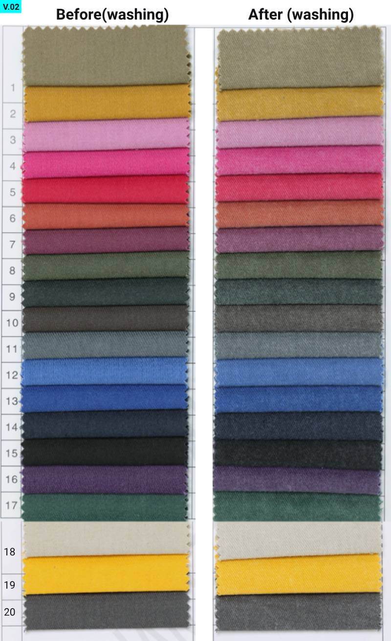 CVC washed distressed cap fabric colors v