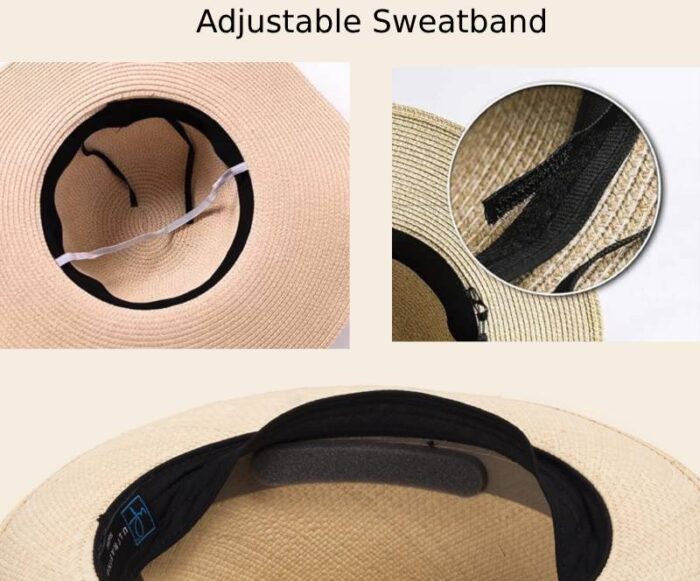 straw hat adjustable sweatband