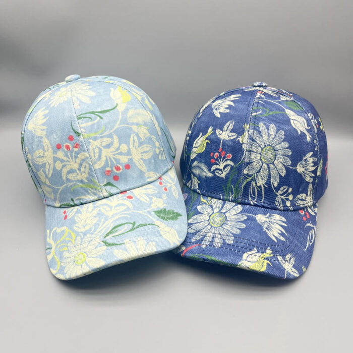 Wholesale Floral Baseball Caps Custom All Over Print Sustainable Options colors