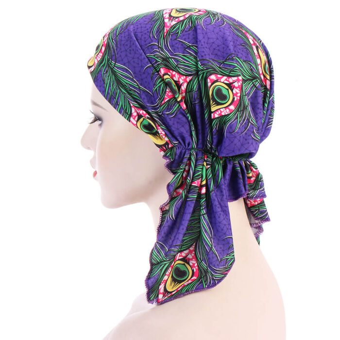 custom scarf visor cap elastic wrap wholesale