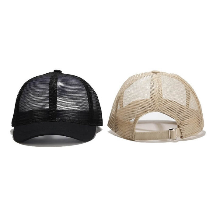 Full mesh hats custom made wholesale business short brim