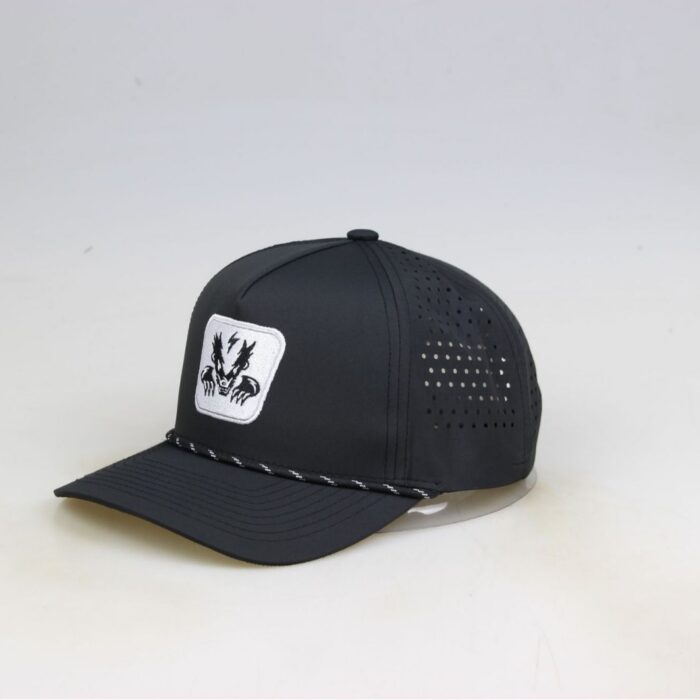 Laser Cut Perforated Snapback Caps with Patch Wholesale