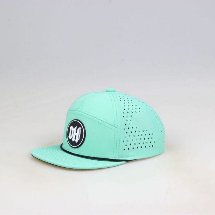 Laser Cut Perforated Snapback Caps with Patch Wholesale water proof