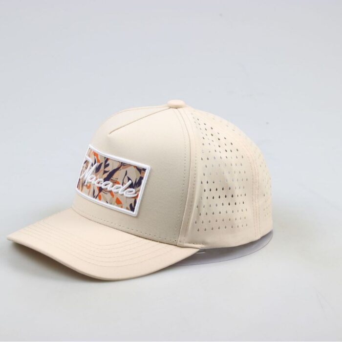 perforated patch hat