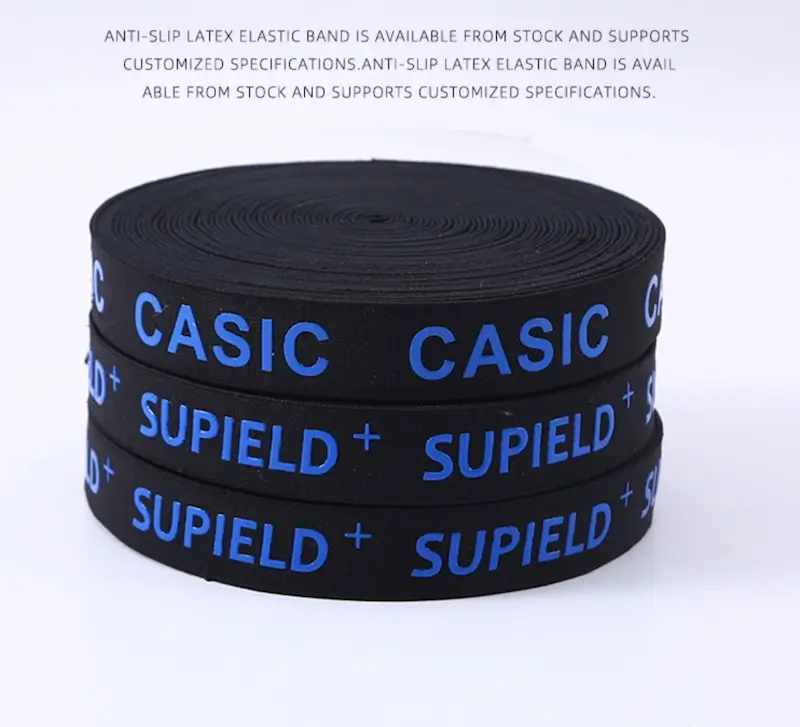 Custom Silicone Anti Slip Elastic Strap Webbing Rubber Band Wholesale Accessories