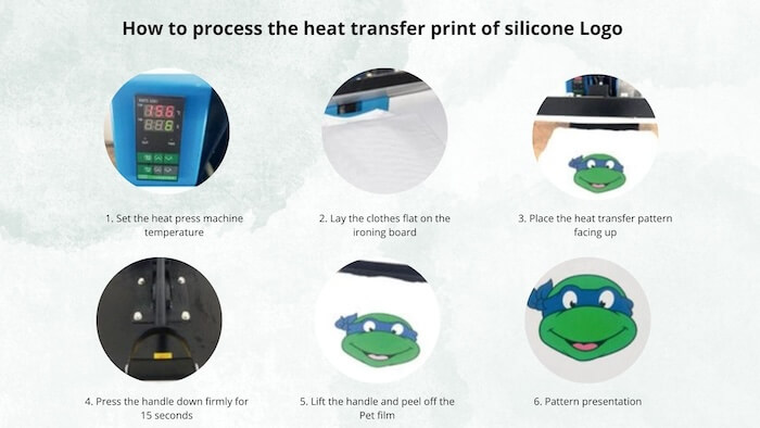 how to process heat transfer print