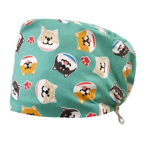 Pixie Scrub Caps Elastico sul retro Nome personalizzato dell'animale domestico Ricamato Stampa personalizzata Cappello chirurgico da infermiera(Commercio all'ingrosso)