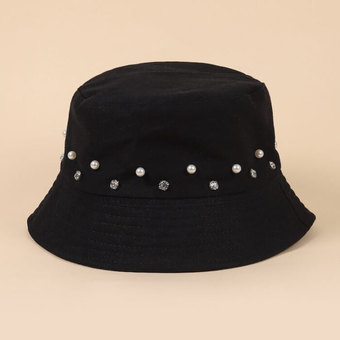 custom pearls bucket hats luxury caps wholesale