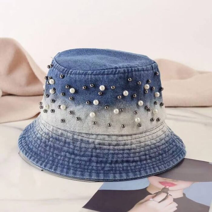 custom pearls bucket hats luxury caps wholesale