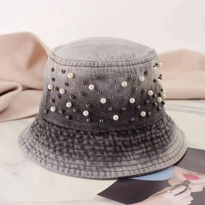 custom pearls bucket hats luxury caps wholesale