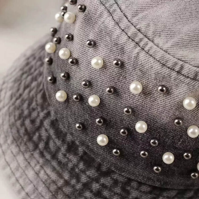 custom pearls bucket hats luxury caps wholesale