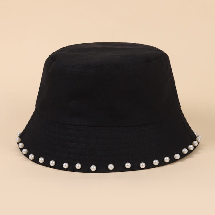 custom pearls bucket hats luxury caps wholesale