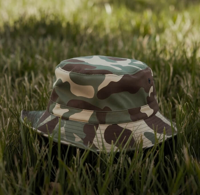 camouflage bucket hat