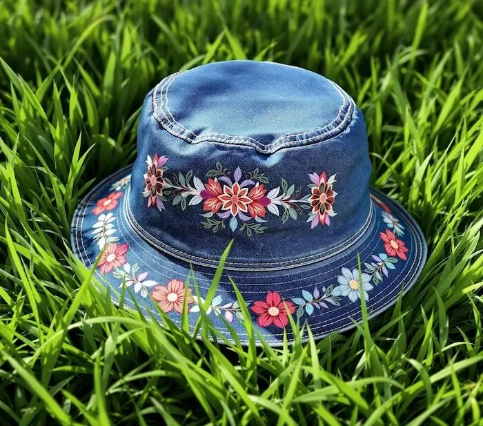 denim bucket hat