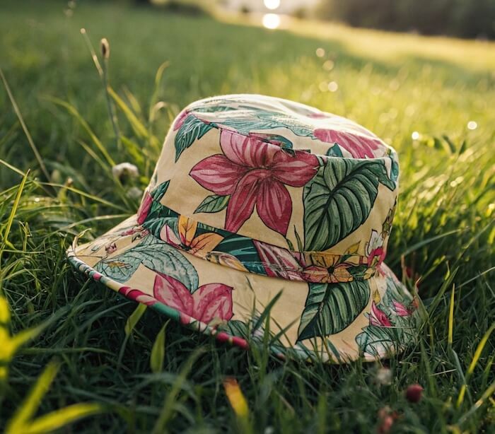 floral print bucket hat